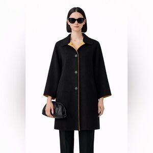 ANOUK - Minimalist Wool-blend Coat